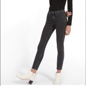 Everlane Mid Rise Faded Black Jeans